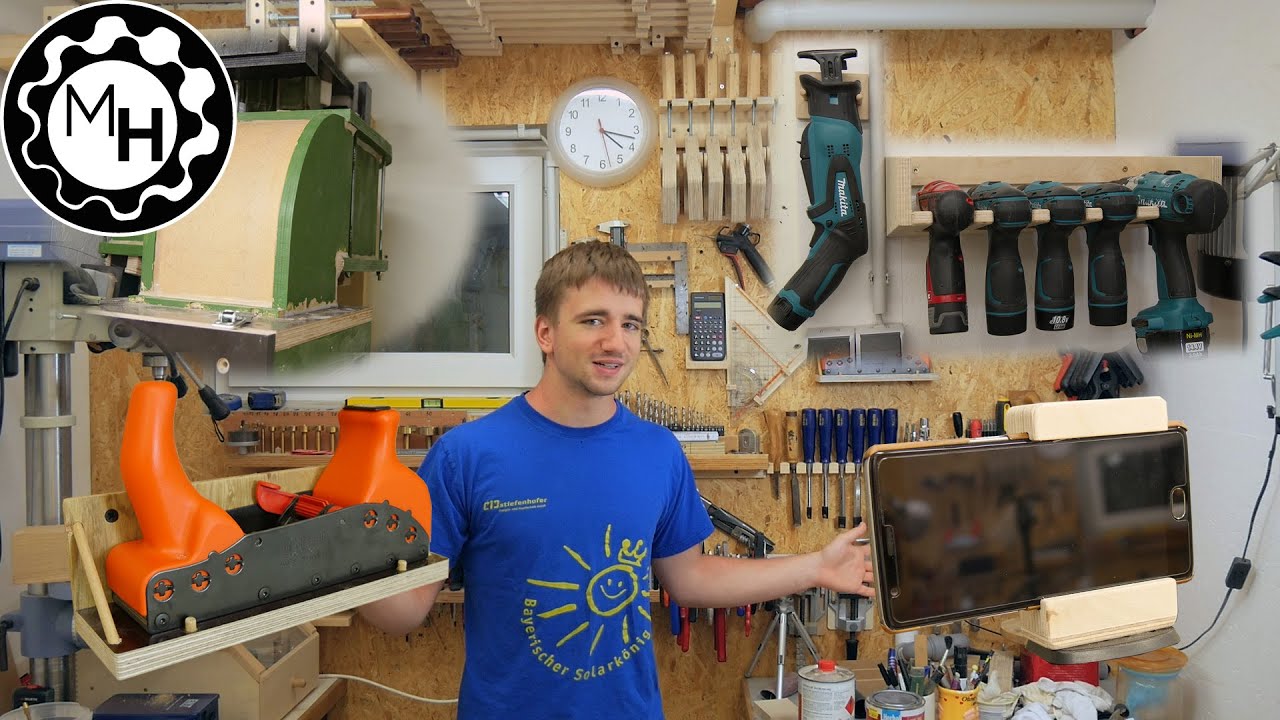 Phone tripod holder, Tool holders & Dust Collector repair (Random Shop Stuff 12)
