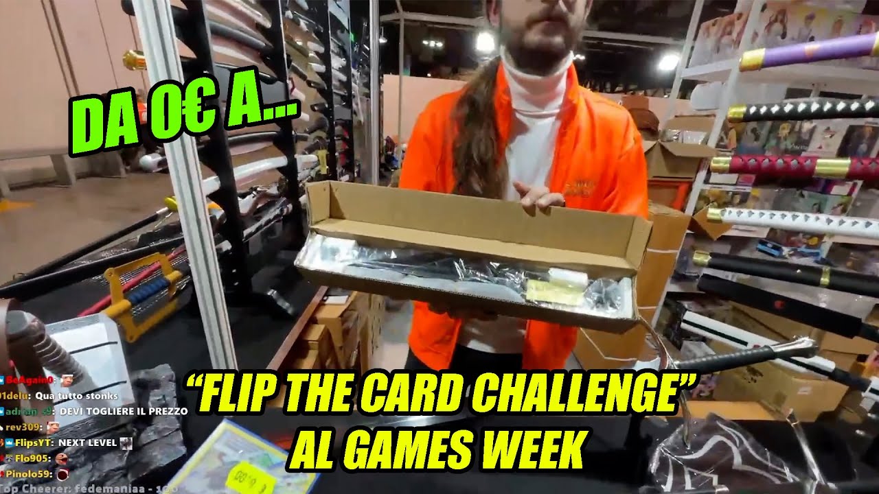 Homyatol prova la "FLIP THE CARD CHALLENGE" in fiera