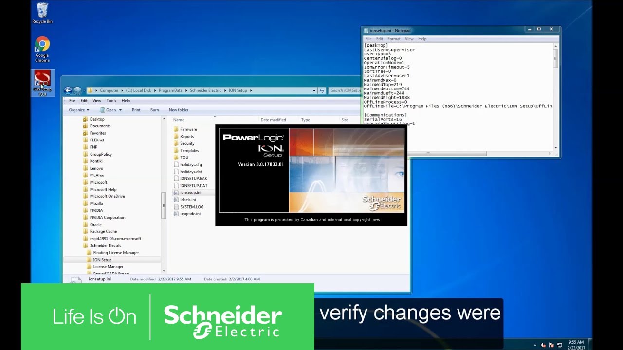 Configuring the ION Setup Start-Up Mode | Schneider Electric