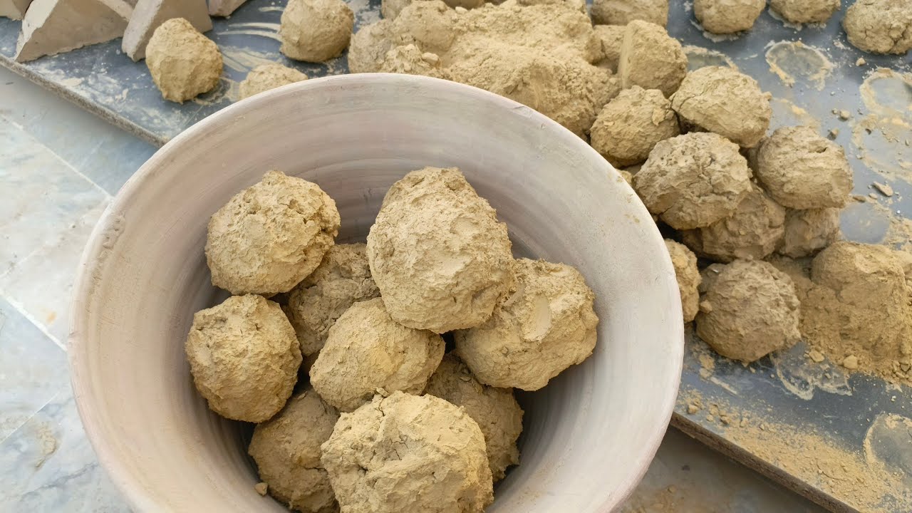 Asmr. Masterpiece yellow mud dirt ball shapes requested videi@BalwantRai-sk5hz 