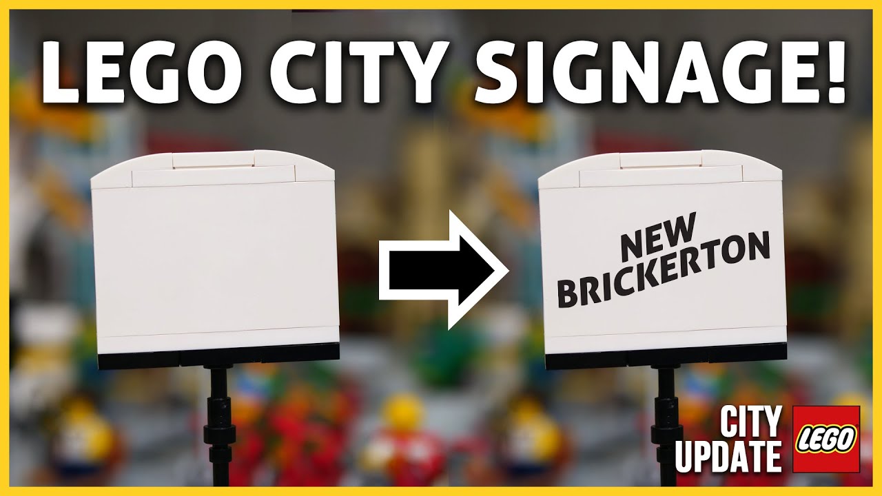 I Made Custom Stickers for My Lego City!