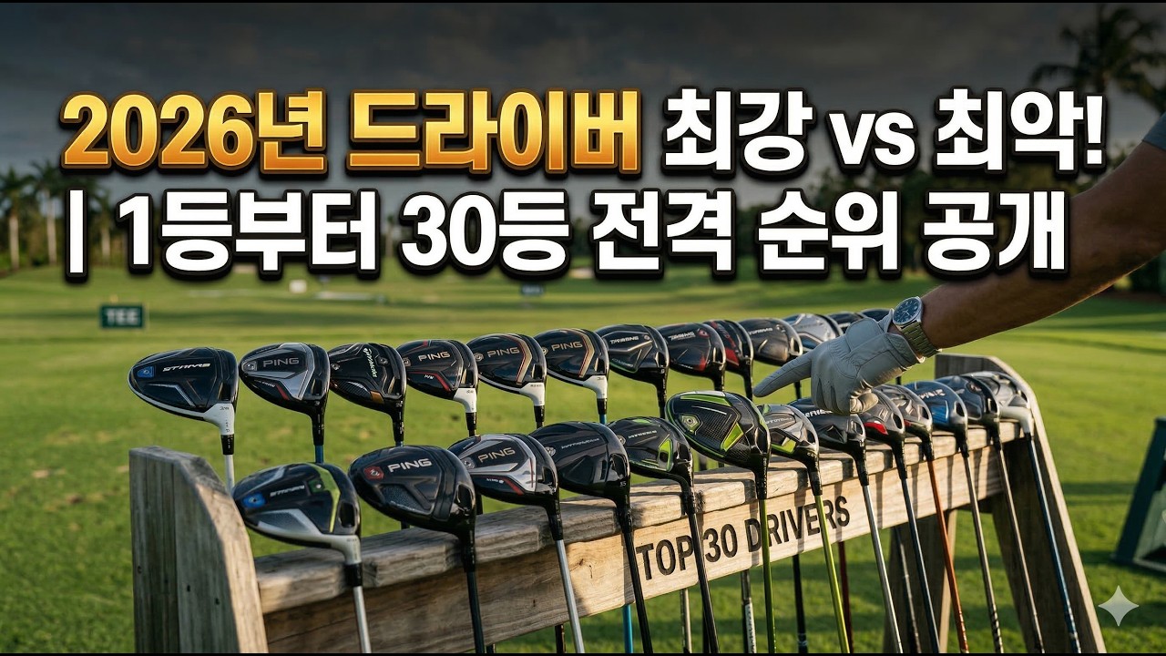 2026년 최고 드라이버는 어떤 모델일까요? 1등부터 30등까지 알려드립니다.