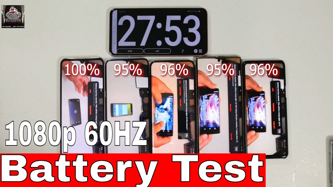 LG V60, Galaxy S20+, Galaxy Note 10+, Oneplus 7 Pro, LG G8 | Тест аккумулятора | ШОКИРУЮЩИЕ РЕЗУЛ...