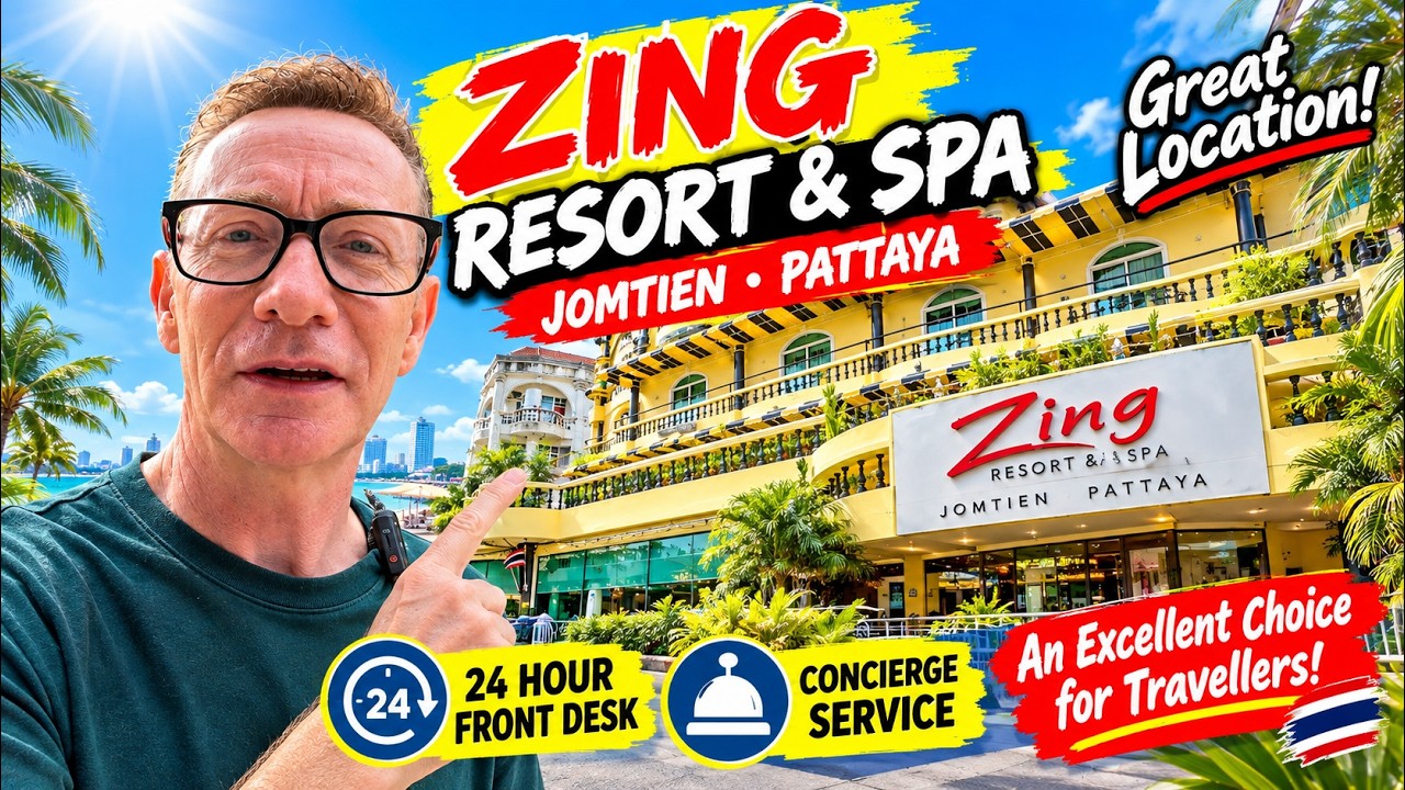 I Found a GREAT Hotel in Jomtien! 🇹🇭 Zing Resort & Spa Pattaya Hotel Review 🏨