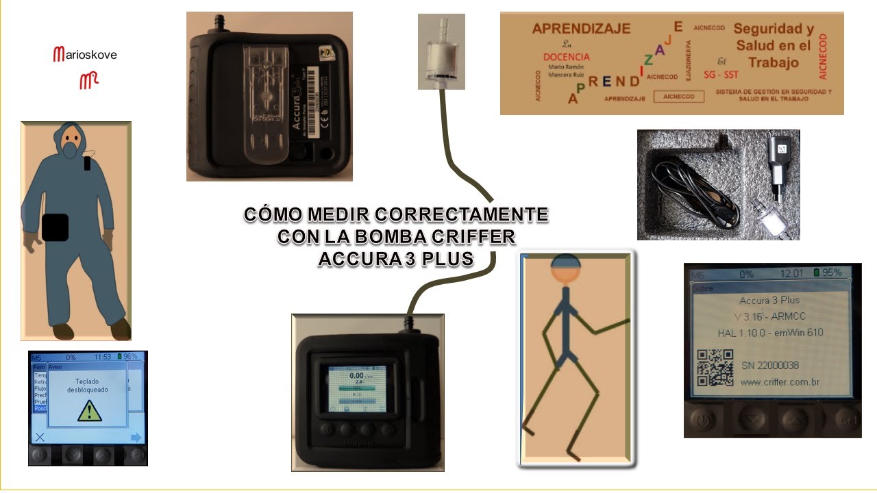 Medición de material particulado y químicos con Bomba Criffer Accura 3 Plus #marioskove