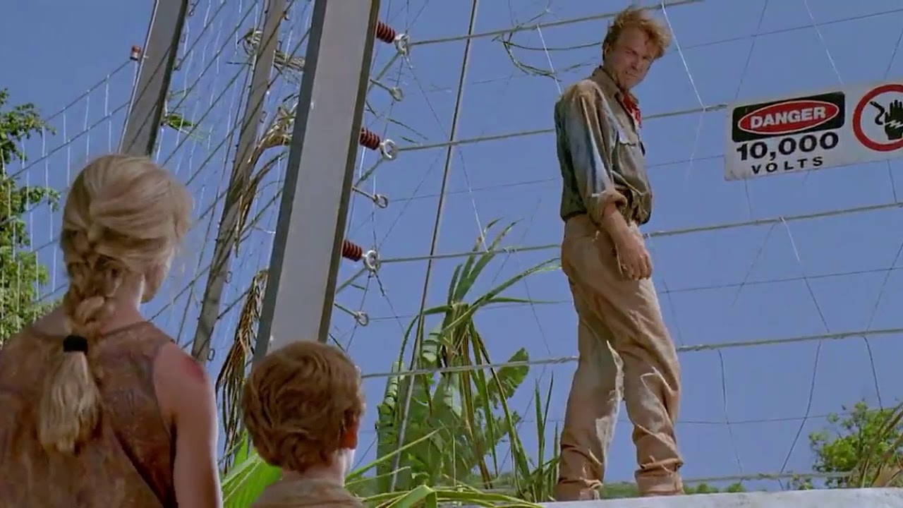 Jurassic Park--Alan Grant tricks the kids
