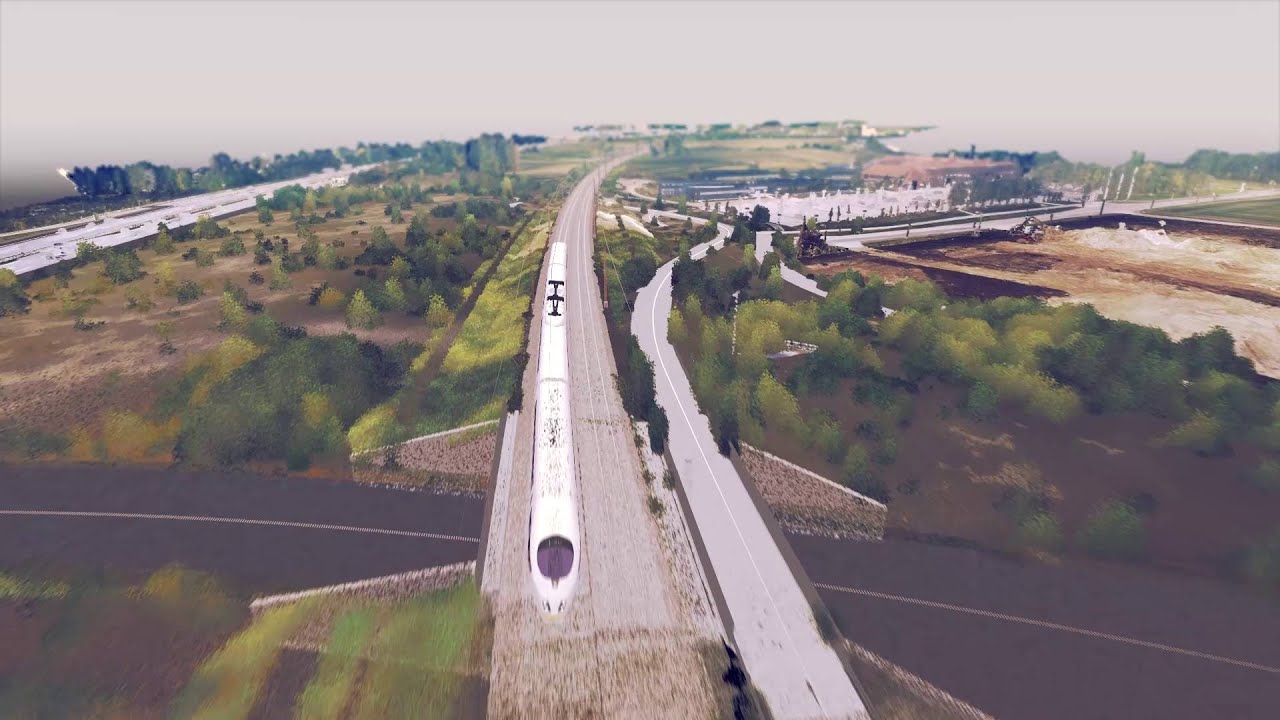 Den nye bane København-Ringsted: Visualisering af banen i Køge Kommune