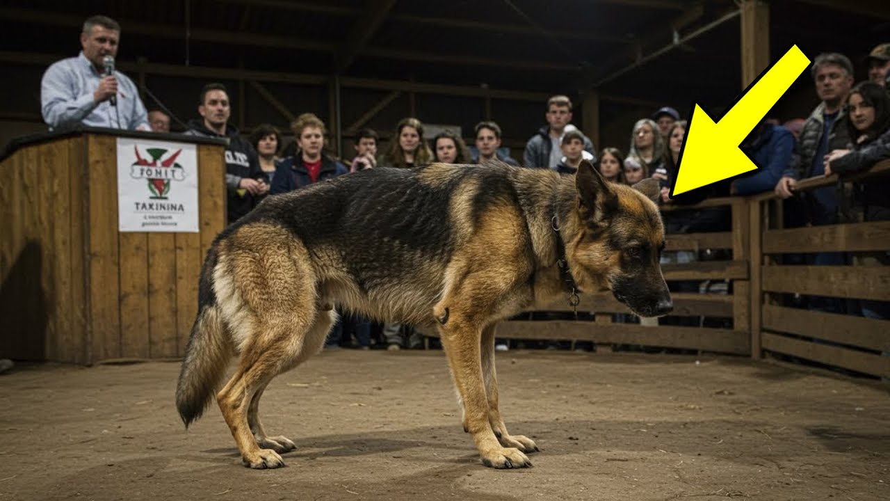 Nitko nije licitirao za ozlijeđenog psa – dok tihi neznanac u kutu ne digne ruku