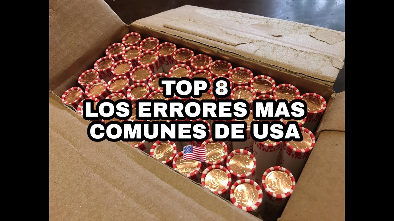 TOP 8: Los ERRORES en MONEDAS  MAS COMUNES de USA 👀🇺🇸