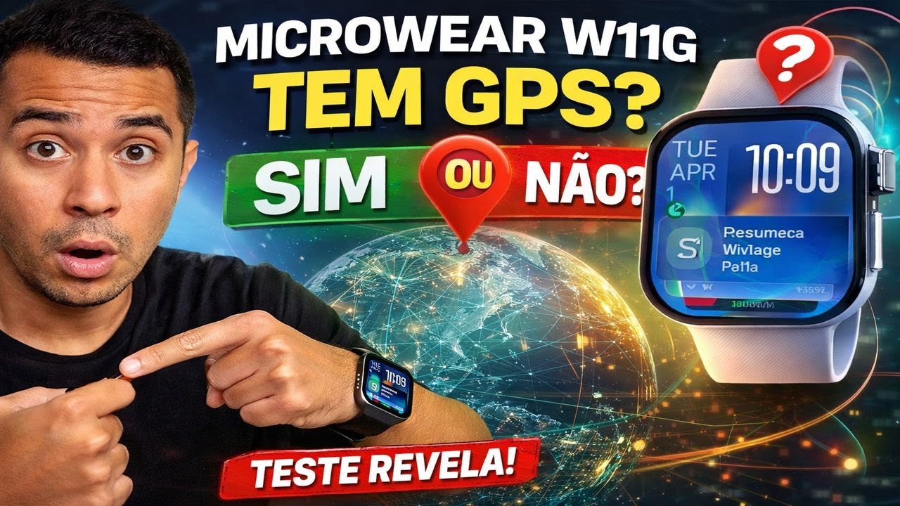 TESTE REAL: O Microwear W11G tem GPS integrado mesmo?