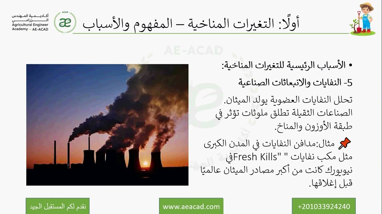 التغيرات المناخية والتصنيع الرشيق