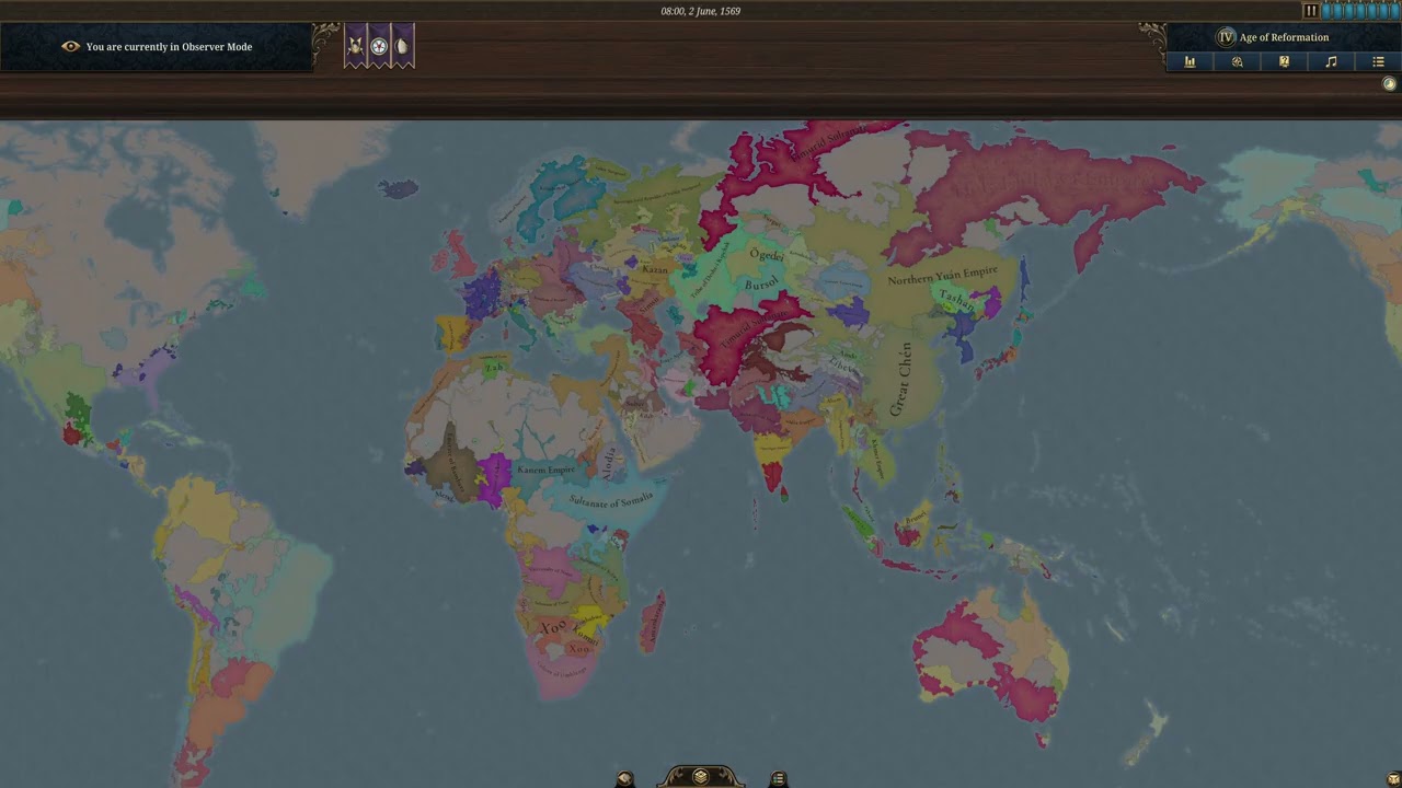 EU5 Timelapse 1337 - 1716