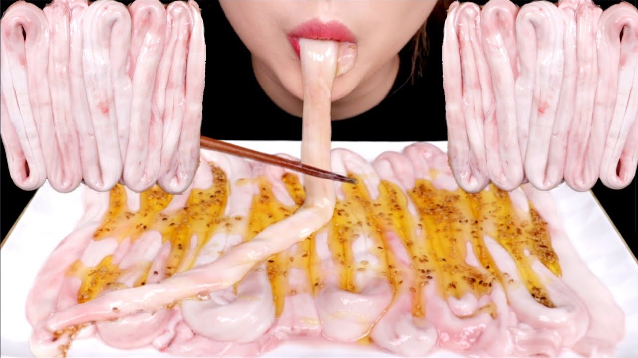 ASMR BEEF SPINE BONE MARROW EATING SOUND MUKBANG