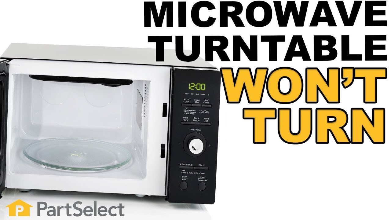 Microwave Troubleshooting: Turntable Won't Turn | PartSelect.com