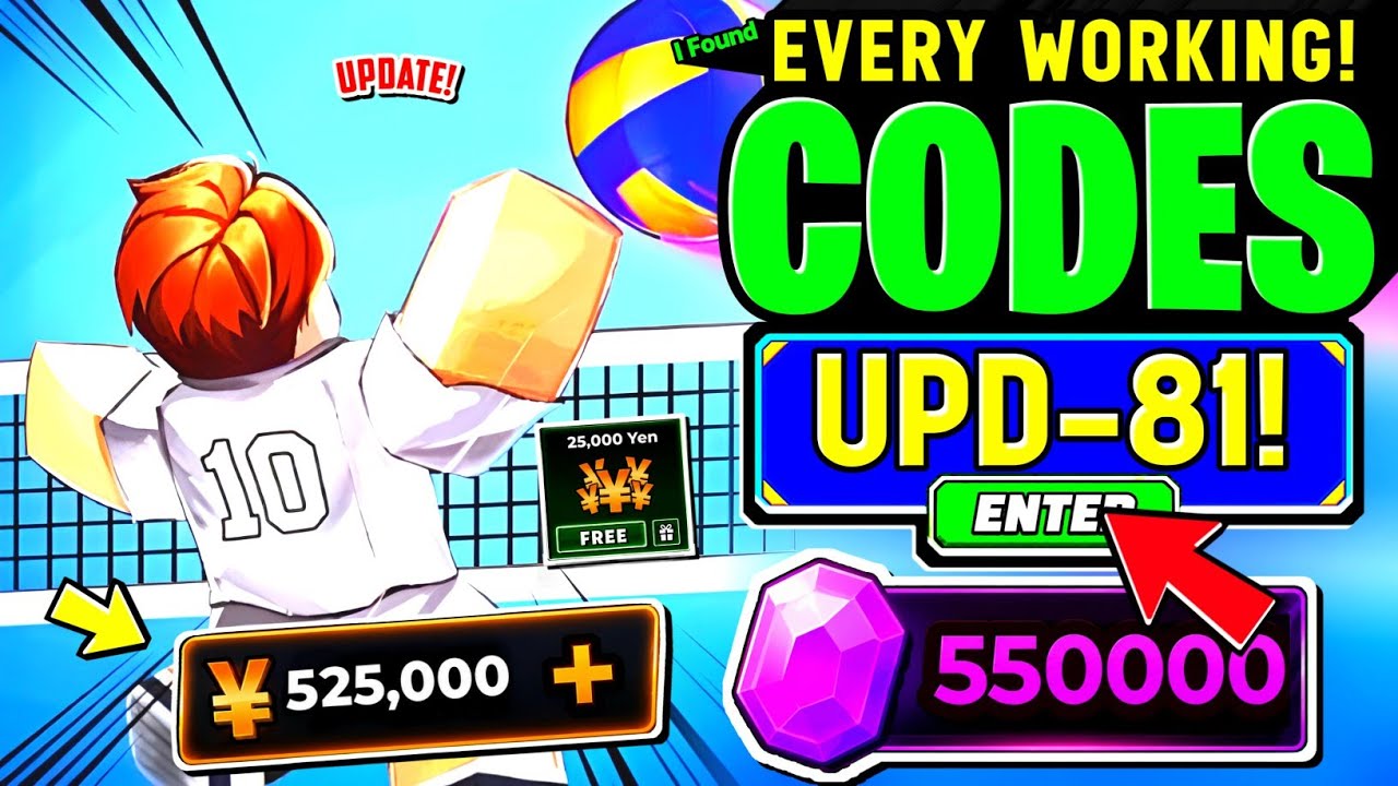 ⚠️Update - 81!💥CODE!⚠️ VOLLEYBALL LEGENDS ROBLOX CODES AUGUST 2026 - VOLLEYBALL LEGENDS CODES