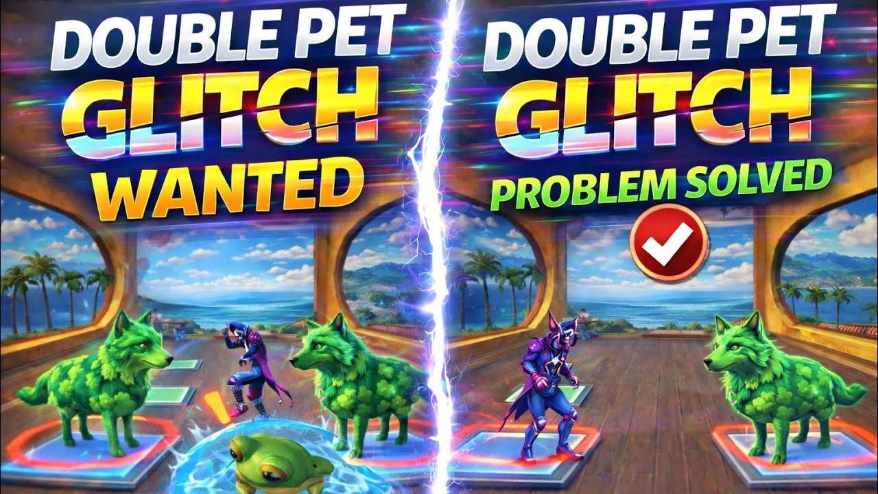 Free Fire steel pet Double pet glitch problem solve ho jayegi 💯 working glitch #steelpet #ffmax 