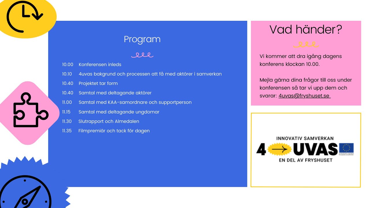 4uvas innovativ samverkan - kunskapsspridningskonferens