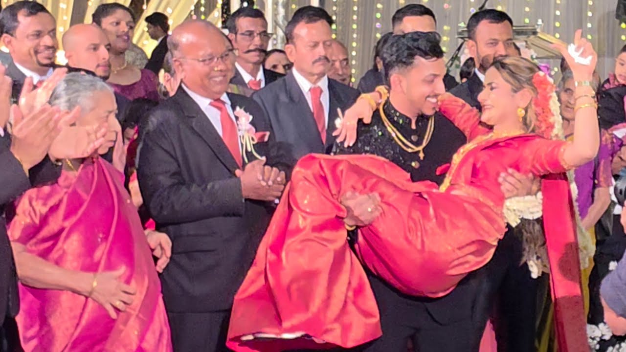 Wedding Reception of Sherwin Aus Crasta  Kuriyala Bellore with Renita Ruby Menezes Agathimar Loretto