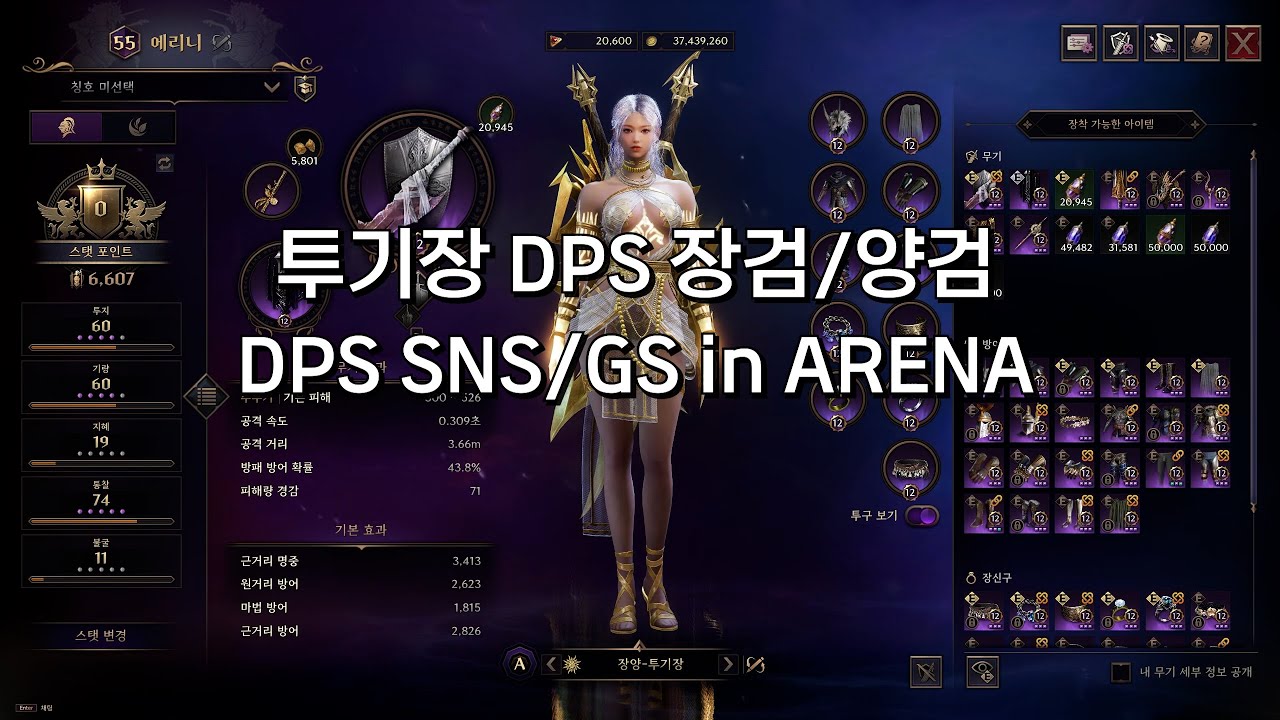 [TL] THRONE AND LIBERTY SNS/GS DPS in ARENA 쓰론앤리버티 장검/양손검 DPS 투기장 완벽 가이드!