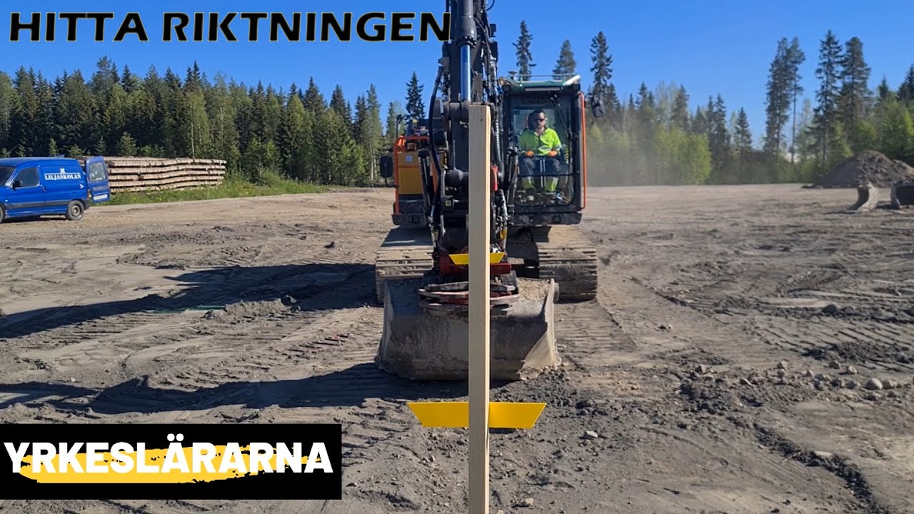 Gr&auml;vmaskin: Hitta riktning