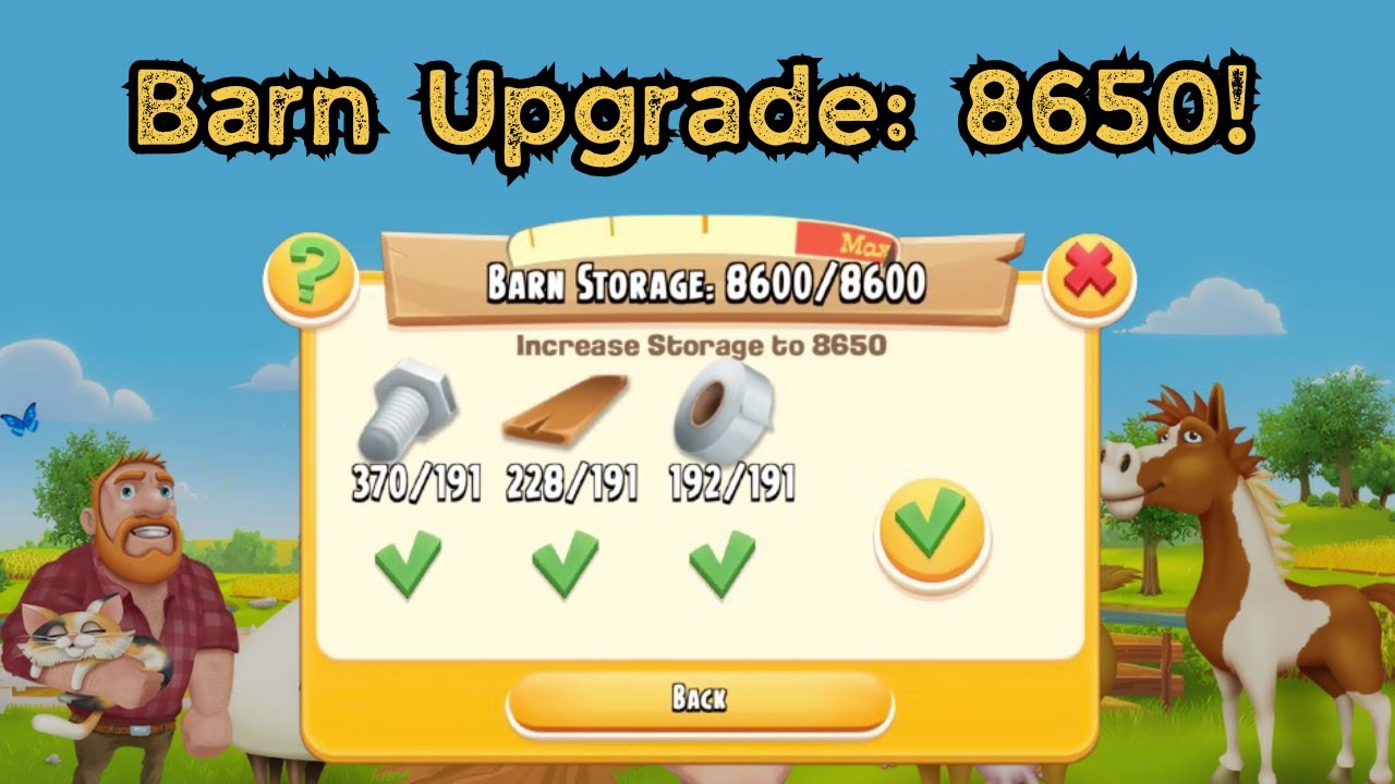 Barn Upgraded to 8650! 📦💥 | Hay Day Gameplay | Farming Progress