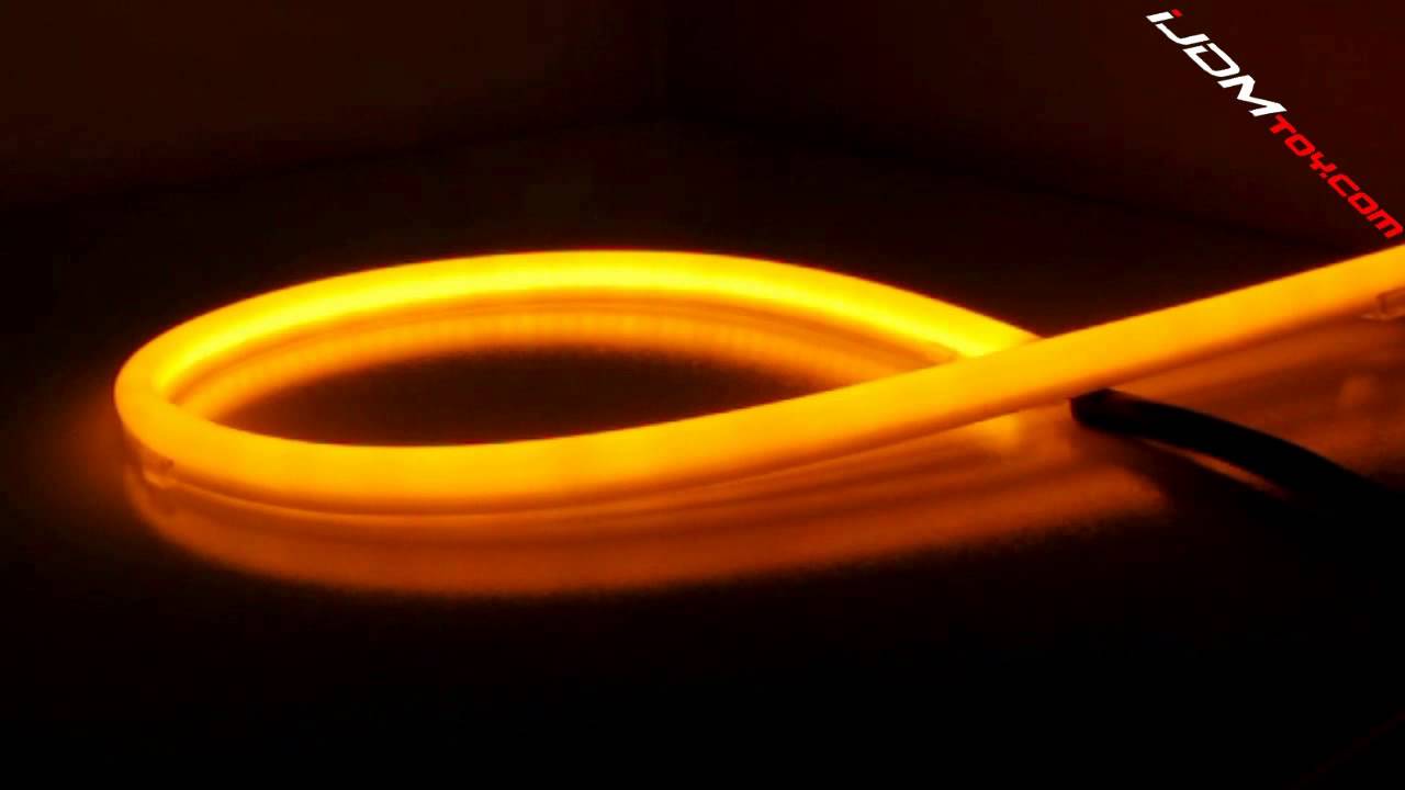 iJDMTOY White/Amber Switchback LED Tube Lights For Headlight Retrofit