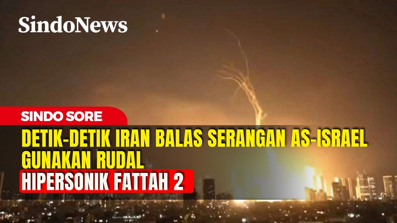 Detik-Detik Iran Balas Serangan AS-Israel Gunakan Rudal Hipersonik Fattah 2 | Sindo Sore | 04/03