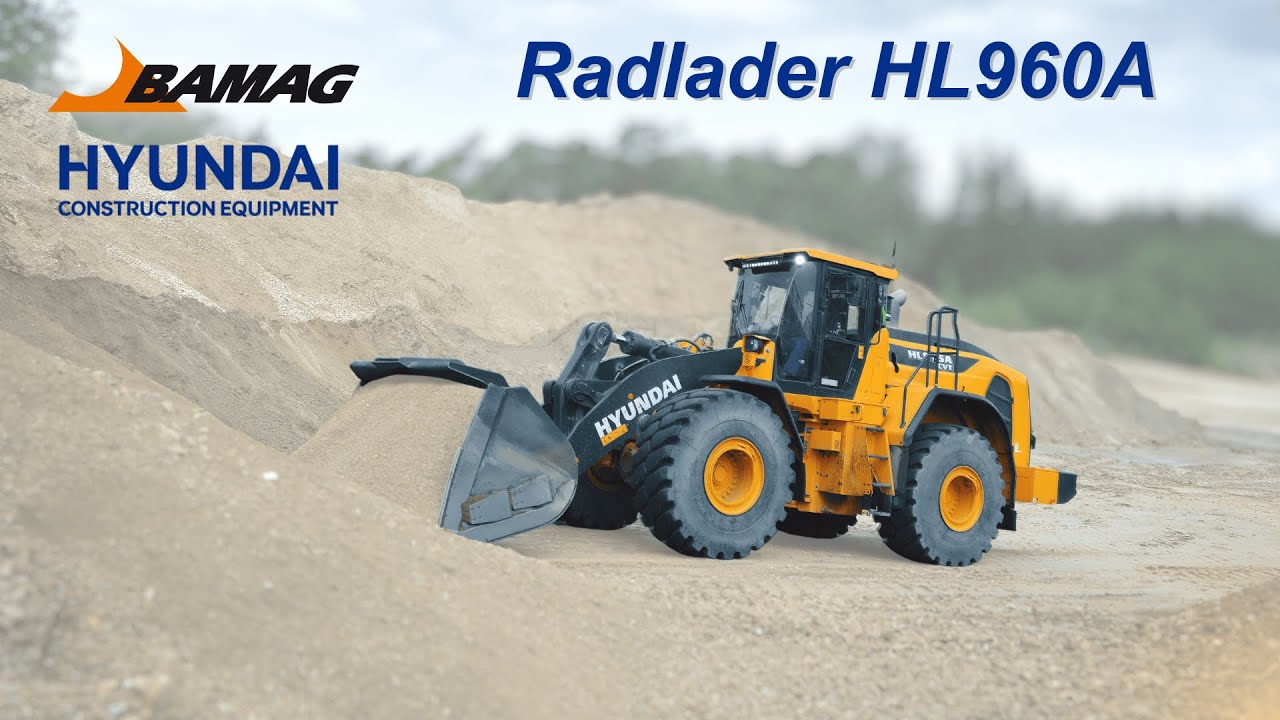 Radlader Hyundai HL960A - Preisgekrönt für Bauarbeiten und Schwerlastarbeiten