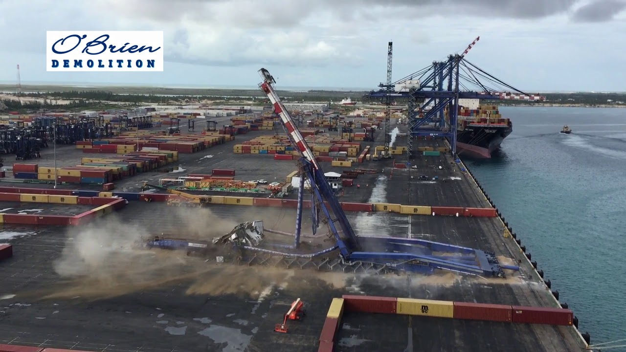 Freeport Bahamas - STS Crane Demolition