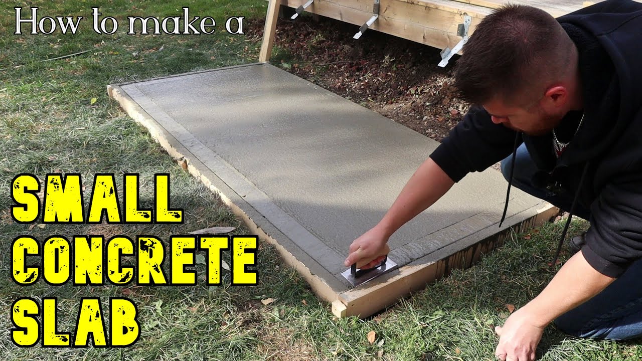 Concrete pad for beginners  //  DIY