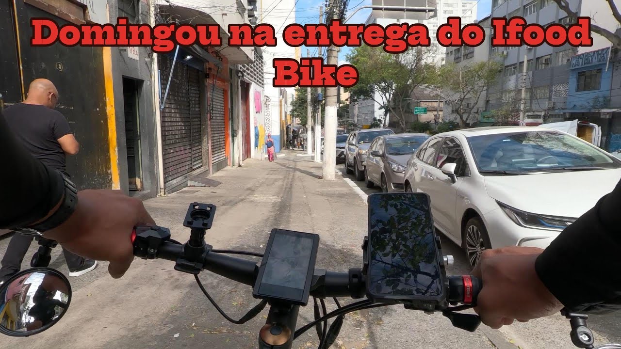 Quanto fiz em um domingo trabalhando como entregador no Ifood bike