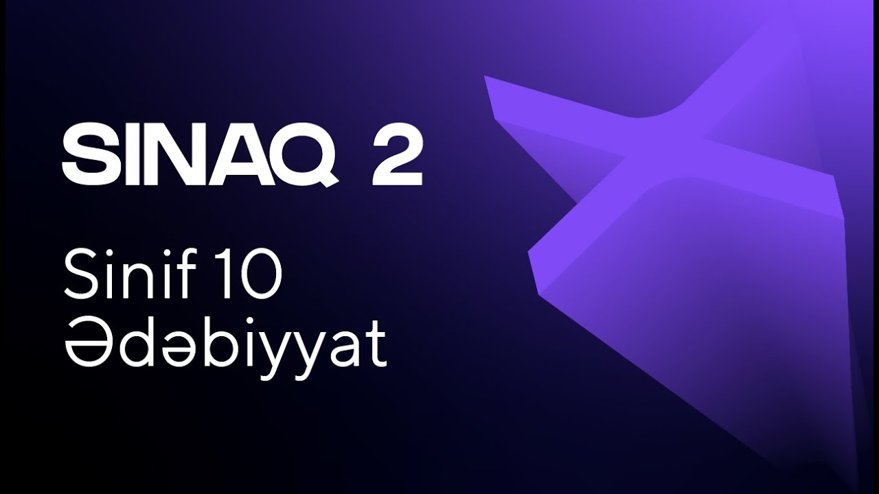 Ədəbiyyat 10-cu sinif   Güvən Sınaq 2   Qrup fənləri üzrə