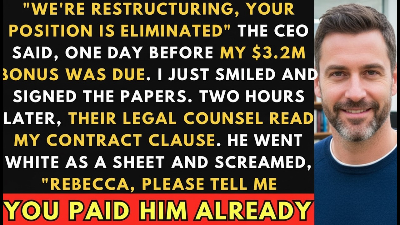 Fired Before My $3.2M Bonus: The Legal Clause That Backfired.