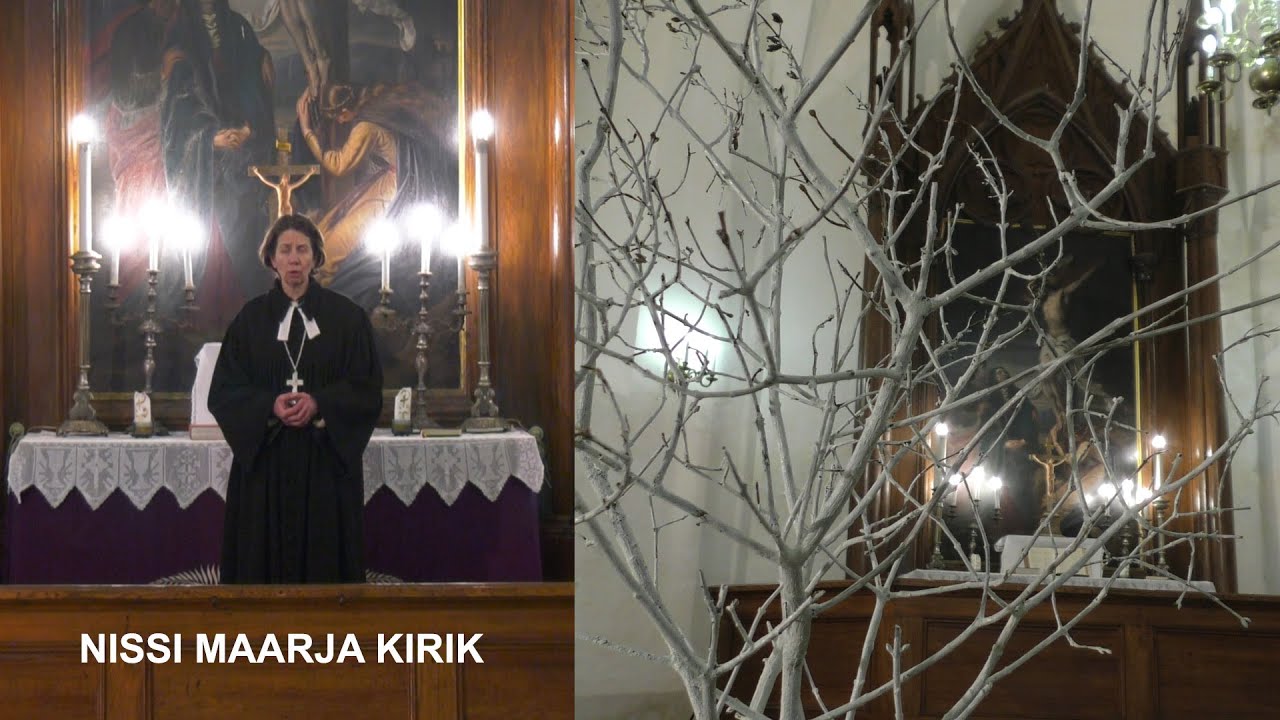 Palmipuudep&uuml;ha palvus Nissi Maarja Kirikus 2021