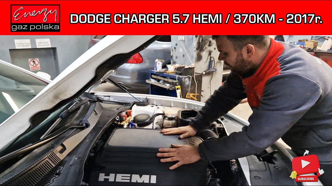 MONTAŻ LPG DODGE CHARGER 5.7 HEMI DAYTONA 370KM 2017 NA GAZ BRC W ENERGY GAZ POLSKA