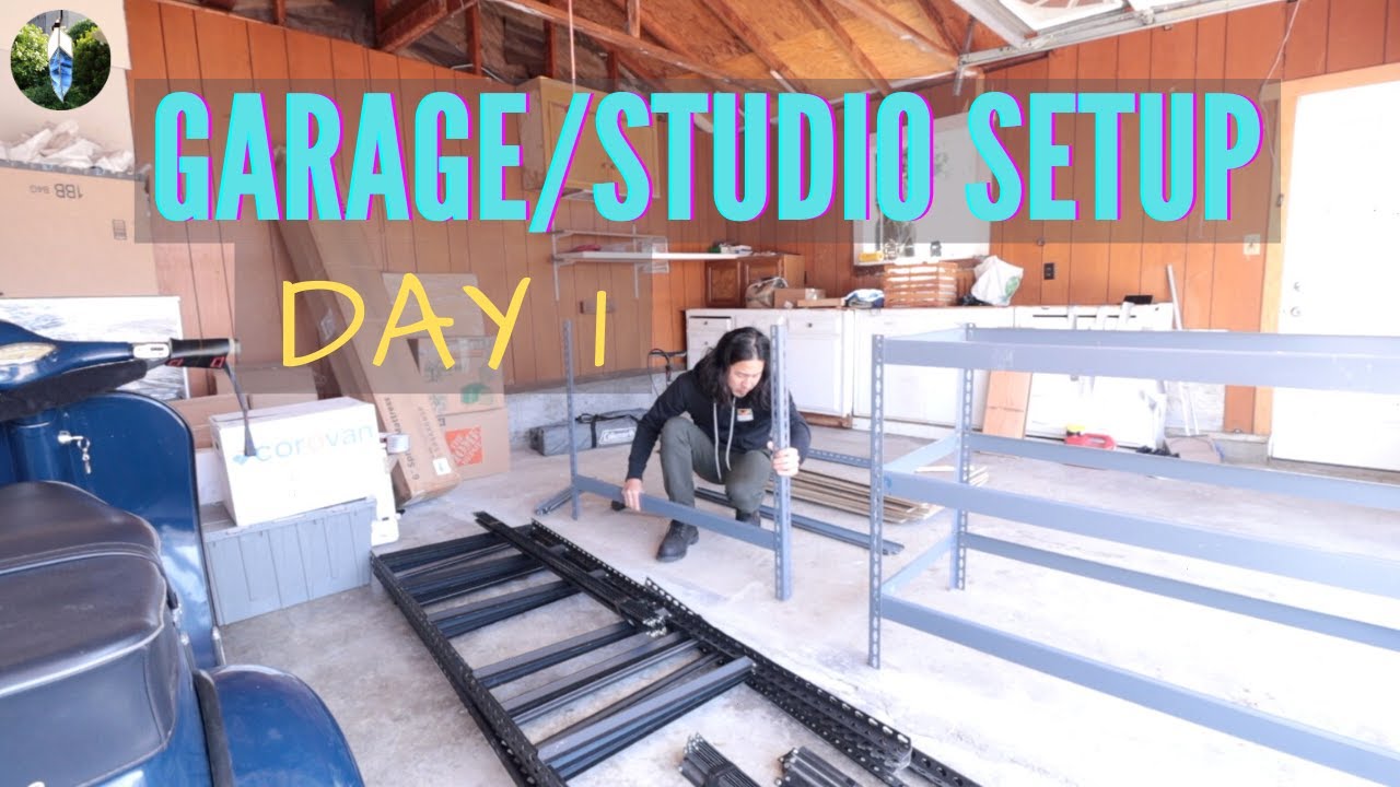 Progress on my new stained glass studio build/move-in