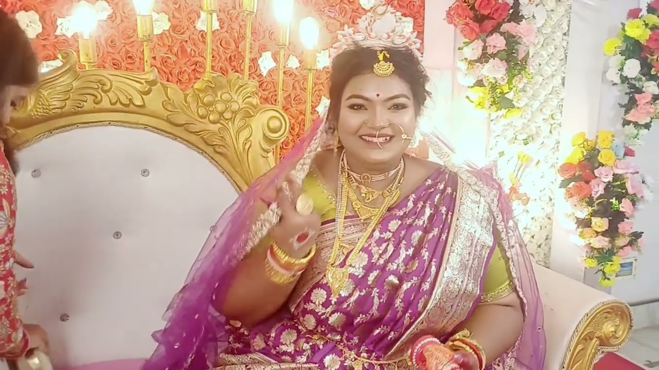 Bengali wedding vlog video//Haldi Shaadi...Grand Reception 🎊#sadispecial