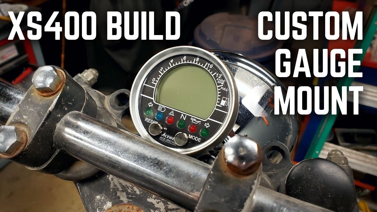 XS400 Build - Making A Custom Gauge Mount!