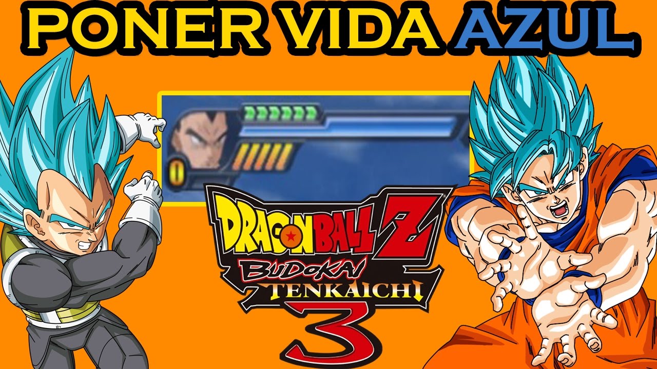 Como Poner las BARRAS DE VIDA AZUL en Dragon Ball Z Budokai Tenkaichi 3