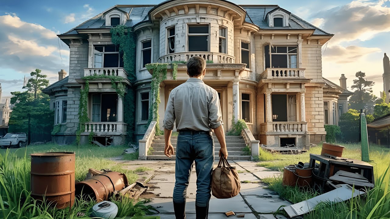 Nadie Quería Esta Mansión En Ruinas Gratis, Hasta Que Un Padre Pobre La Compró Y Descubrió $200M