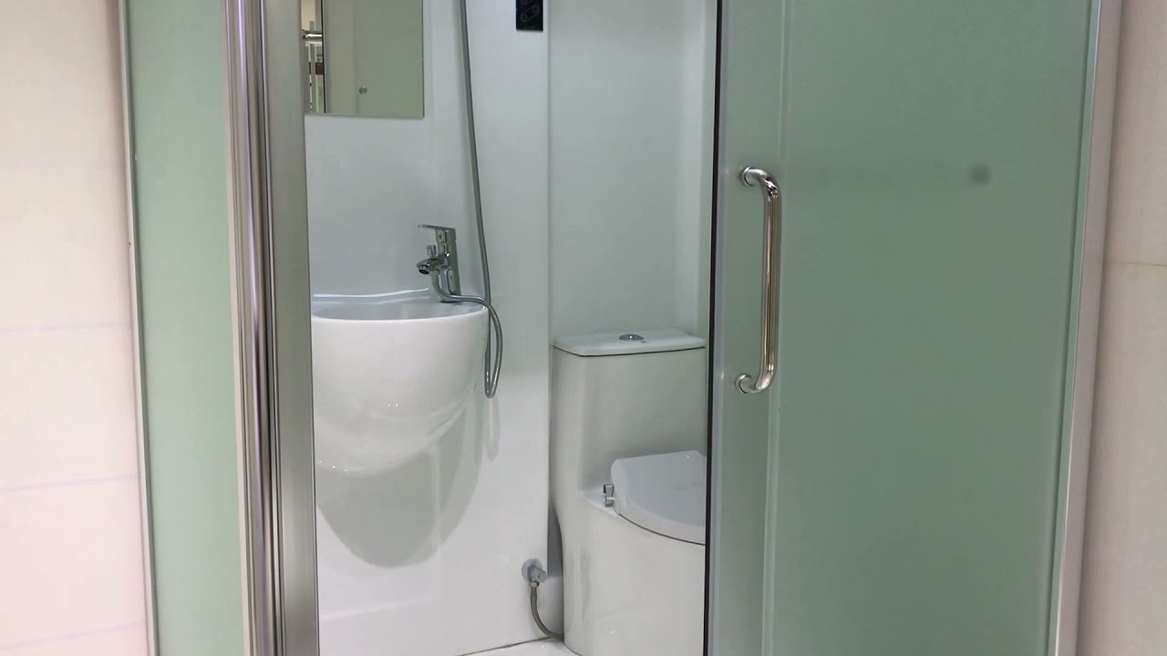 Waterproof Integrated Bathroom Pod Modular shower room, even without bathroom!