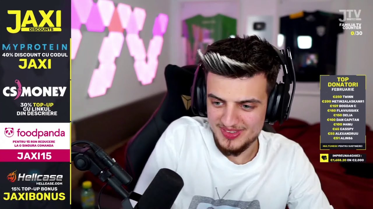 STRESU SI CONACU SE INJURA LA JAXI TV PE LIVE
