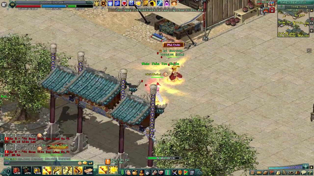 Võ lâm 2 : Thử TLQ Trang Bị Thần Ưng Soái PK CTC với Yến Tiệc Long Môn Cùng 500 AE