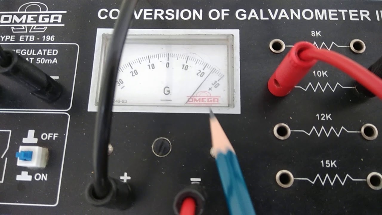 To convert a galvanometer into an ammeter of  range 1.5 amp and calibrate it.