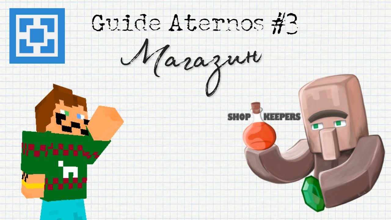 Создание магазина Aternos || Shopkeepers Plugin || Guide