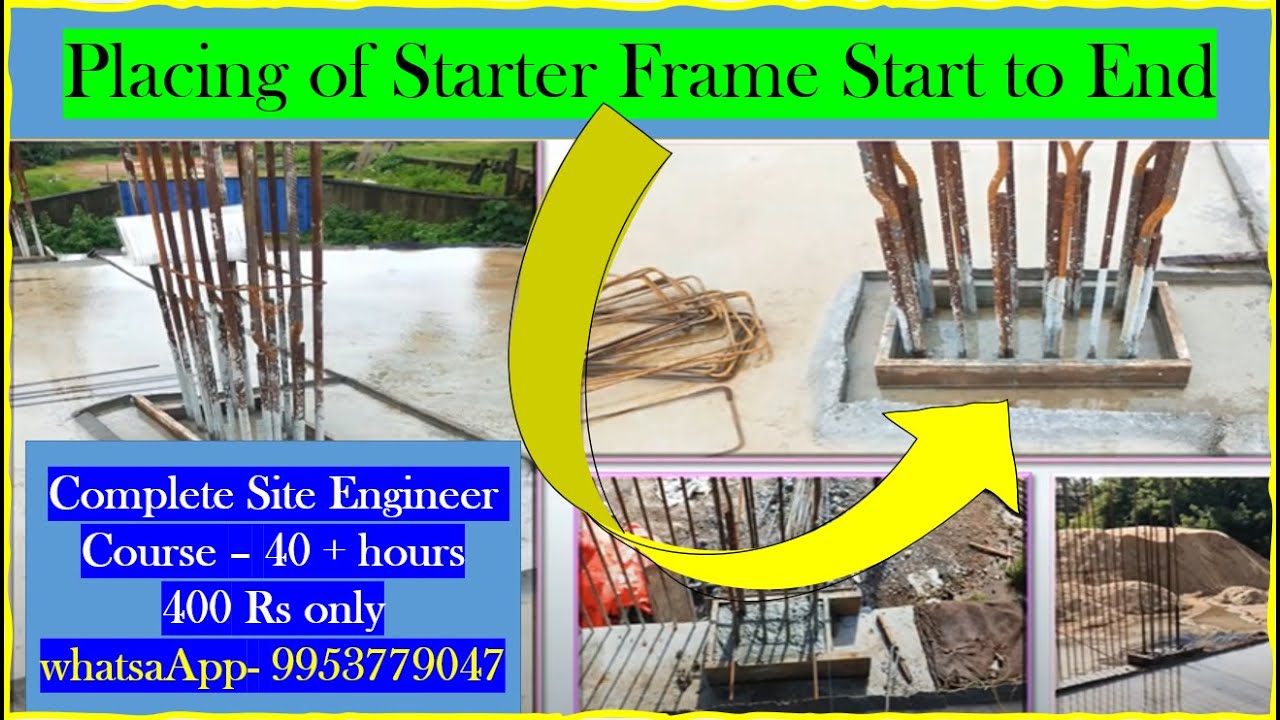 What is Starter Frame l How to Place Starter l Starter for Column placing with full details l