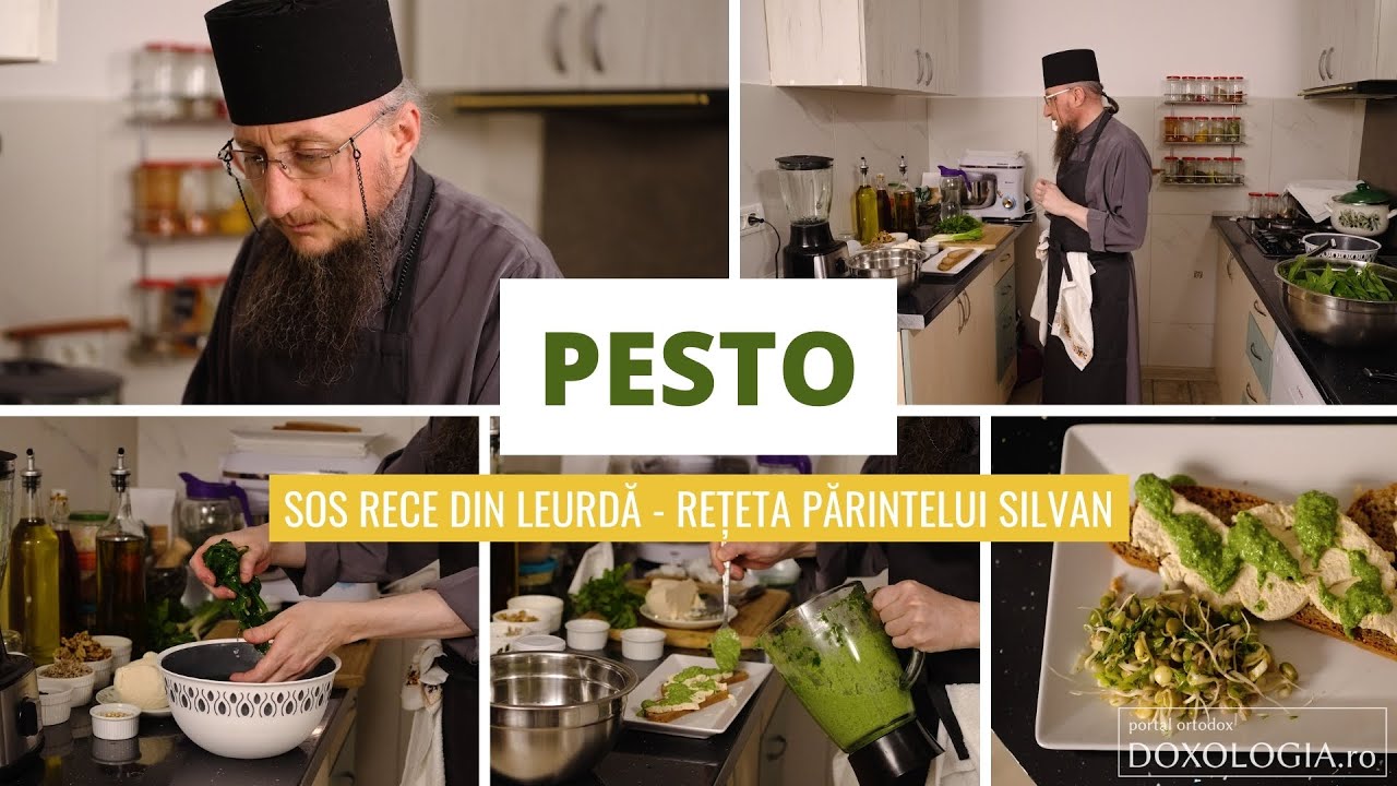 Pesto (sos rece din leurdă) – rețeta simplă și rapidă a părintelui Silvan de la Sihăstria