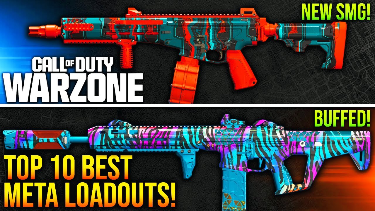 WARZONE: New TOP 10 BEST META LOADOUTS After Major Update! (WARZONE META WEAPONS)