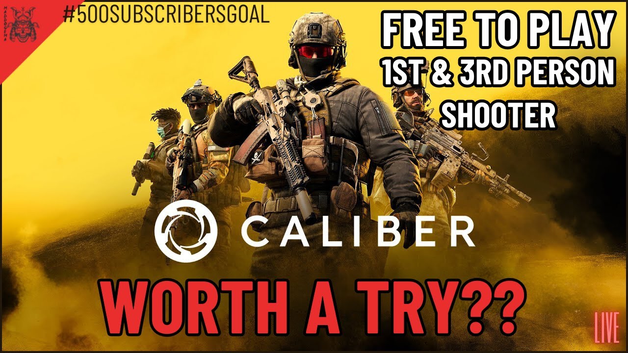 | 🔴 LIVE | FREE TO PLAY team-based shooter. Let's try it. #calibergameplay #500subs