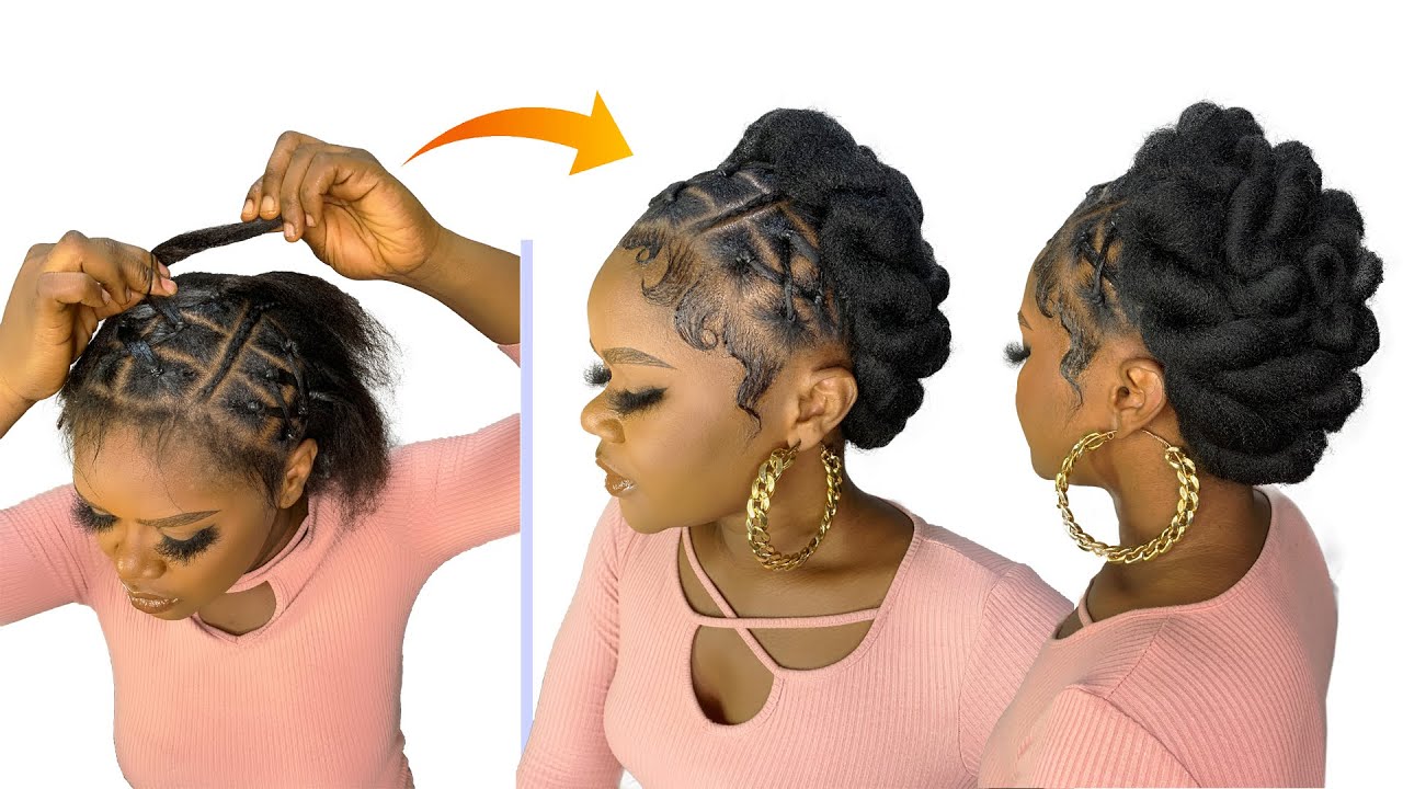 😱HOW TO: QUICK AND EASY HAIRSTYLE ON NATURAL HAIR/ Protective style